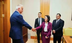 Kültür ve Turizm Bakanı Ersoy, Ermeni Bakan Andreasyan ile bir araya geldi