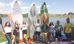 Ankara’da maceraperestler SUP Board deneyimledi