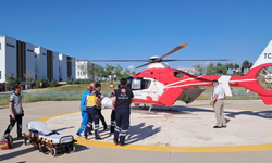 KOAH hastası, ambulans helikopter ile Ankara'ya sevk edildi