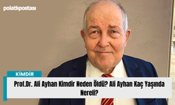 Prof.Dr. Ali Ayhan Kimdir Neden Öldü? Ali Ayhan Kaç Yaşında Nereli?