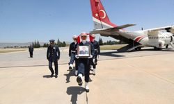 Şehit Hava Pilot Albay Gökhan Özen'in naaşı memleketine götürüldü