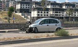 Emniyet kemeri sayesinde kazayı yara almadan atlattı!