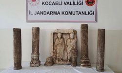 Tarihi eser kaçakçılarına operasyon: Roma dönemine ait heykel ve sütunlar çıktı