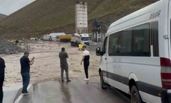 Van-Hakkari karayolunda sel: Onlarca araç mahsur kaldı