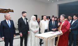 TŞOF Başkanı Mehmet Yiğiner'in mutlu günü! Yavaş ve Gökçek nikah şahidi oldu