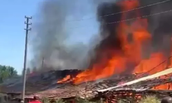 Sincan'da bir ahırda yangın çıktı