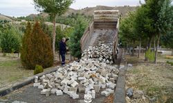 Beypazarı Şehir Mezarlığı’nda yol iyileştirme çalışmaları