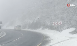 Bolu Dağı beyaza büründü