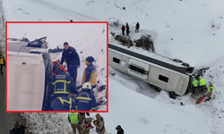 Erzincan'da feci kaza! Yolcu otobüsü şarampole devrildi