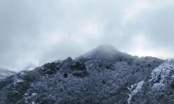 Ilgaz Dağı’nın büyüleyici kar manzarası havadan görüntülendi