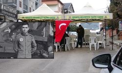 Şehit Astsubay Hüseyin İpek’in evinin önünde taziye çadırı kuruldu