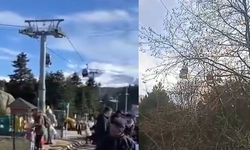 Kartalkaya'nın ardından Uludağ! Teleferikte asılı kaldılar