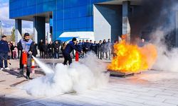 Gölbaşı Belediyesi'nden yangın tatbikatı