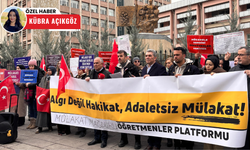 Mülakat mağduru öğretmenler, MEB önünde bir kez daha ses yükseltti