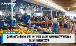 Çankaya'da hangi gün nerelere pazar kuruluyor? Çankaya pazar yerleri 2025