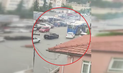 Ankara'da elektrik teli birden kıvılcım aldı! Korku dolu anlar kamerada