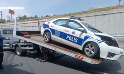 Ankara'da trafik ekip aracı kaza yaptı! 1 polis yaralandı