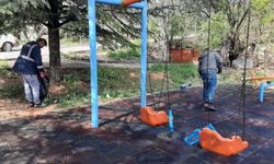 Ayaş’ta park ve bahçeler yaz mevsimine hazırlanıyor