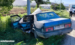 Burdur Tefenni'de Seydiler yolu üzerinde kaza