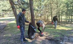 Doğa Koruma ekiplerinden tabiat parkında temizlik seferberliği
