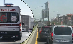 Ambulansa yol vermeyen düğün konvoyuna 49 bin 810 lira ceza