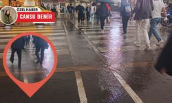 Sorun yağmur değil altyapı: Yaya geçidi sular altında kaldı