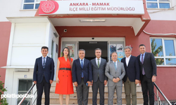 Mamak'ın yeni Milli Eğitim Müdürü Ahmet Yıldız'a hayırlı olsun ziyaretleri