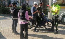 Motosiklet sürücülerine ceza yağdı!