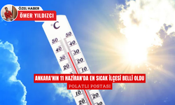 Ankara'nın 11 Haziran'da en sıcak ilçesi belli oldu: Termometreler zirve yaptı