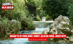 Ankara'ya en yakın doğal cennet: Şelalede doğal jakuzi keyfi