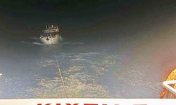 Muğla Dalaman açıklarında sürüklenen tekne kurtarıldı