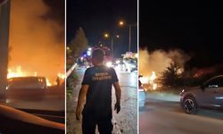 Düğünde atılan havai fişek yangına neden oldu!