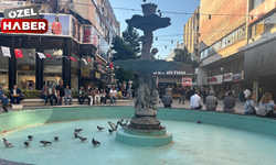 İzmir Caddesi’ndeki süs havuzu susuz kaldı