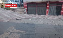 Keçiören'de kaldırım sorunu: Taşlar yollara savruldu