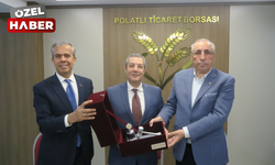 Polatlı Ticaret Borsası’ndan Kaymakam Bulacak’a veda yemeği