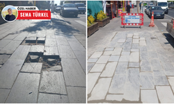 Tehlikeli kaldırıma ABB’den müdahale geldi