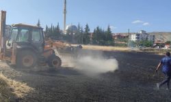Ankara'da bir tarla yanarak küle döndü: Hayvanlar telef oldu