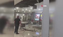 AVM’nin yemek katının asma tavanı çöktü! Müşteriler büyük panik yaşadı