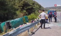 Minibüs takla attı: Çok sayıda yaralı var