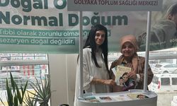 "Doğal olan normal doğum" standı kuruldu