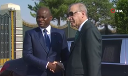 Gabon Cumhurbaşkanı Ankara'da: Erdoğan, resmi törenle karşıladı