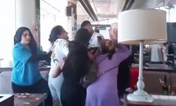 Kadınlar birbirine bardakla saldırdı!