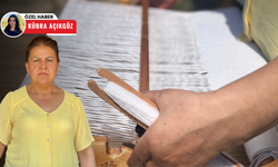 Mekik dokuyarak ev ekonomisine katkı sağlıyor