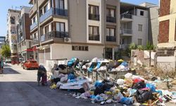 O şehirde, çöp yığını sokakları kapladı!