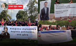 ODTÜ'de mezuniyet coşkusu: Pankartlar yine gündem oldu!