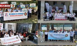 Öz Sağlık İş Sendikası 57 ilde sesini duyurmaya çalıştı