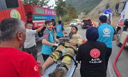 Karabük yangınında yaralanan 2 işçi hastaneye kaldırıldı