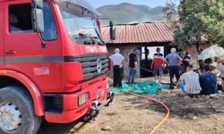 Ahırda yangın çıktı: 6 büyükbaş hayvan telef oldu