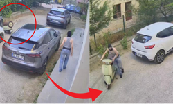 Ankara'da güpegündüz motosiklet hırsızlığı! O anlar kamerada