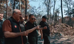 Bakan Yerlikaya, Çanakkale yangınından etkilenen vatandaşları ziyaret etti